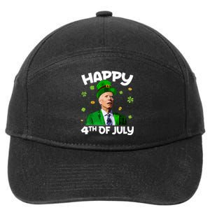 Merry 4th Of St Patricks Day Joe Biden Leprechaun Hat 7-Panel Snapback Hat