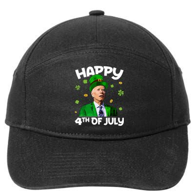 Merry 4th Of St Patricks Day Joe Biden Leprechaun Hat 7-Panel Snapback Hat