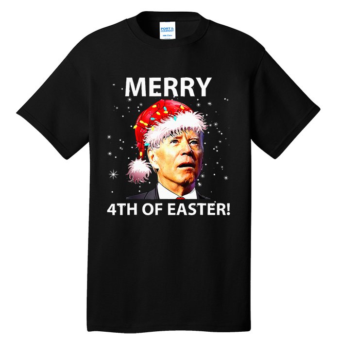 Merry 4th Of Easter Joe Biden Christmas Ugly Sweater  Tall T-Shirt