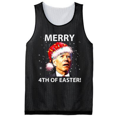 Merry 4th Of Easter Joe Biden Christmas Ugly Sweater  Mesh Reversible Basketball Jersey Tank