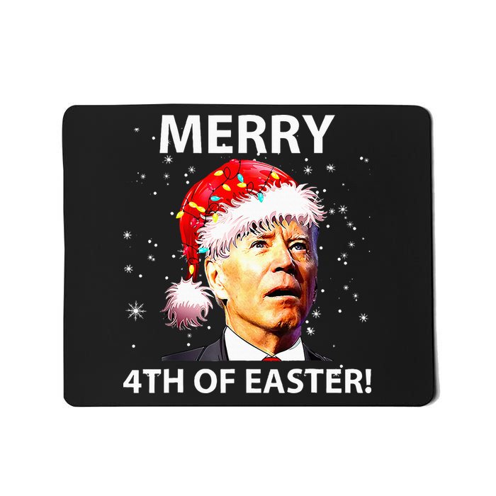 Merry 4th Of Easter Joe Biden Christmas Ugly Sweater  Mousepad