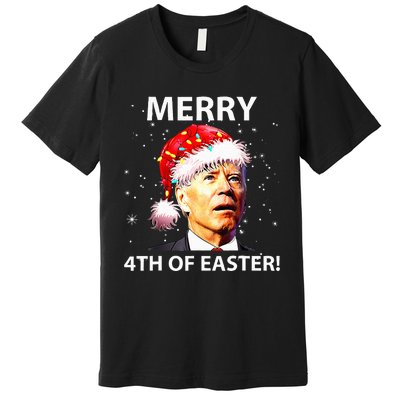 Merry 4th Of Easter Joe Biden Christmas Ugly Sweater  Premium T-Shirt