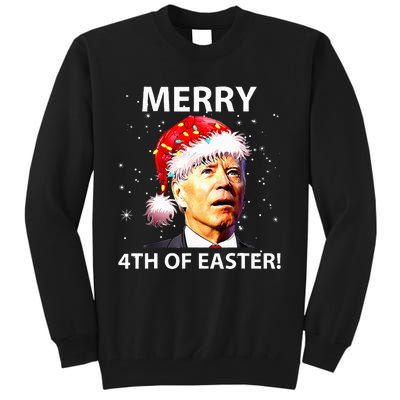 Merry 4th Of Easter Joe Biden Christmas Ugly Sweater  Tall Sweatshirt