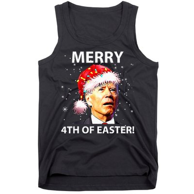 Merry 4th Of Easter Joe Biden Christmas Ugly Sweater  Tank Top