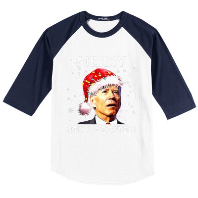 Merry 4th Of Easter Joe Biden Christmas Ugly Sweater  Baseball Sleeve Shirt