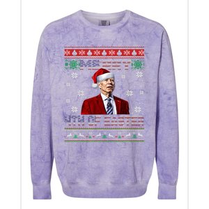 Merry 4th Of Easter Funny Joe Biden Christmas Ugly Sweater Colorblast Crewneck Sweatshirt