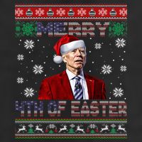 Merry 4th Of Easter Funny Joe Biden Christmas Ugly Sweater 15oz Campfire Ceramic Mug