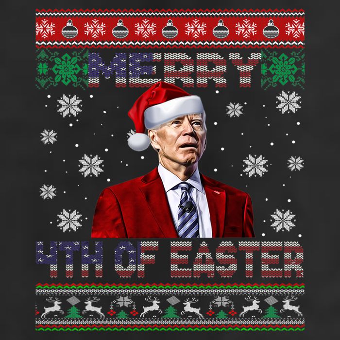 Merry 4th Of Easter Funny Joe Biden Christmas Ugly Sweater 15oz Campfire Ceramic Mug