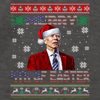 Merry 4th Of Easter Funny Joe Biden Christmas Ugly Sweater Vector Backpack