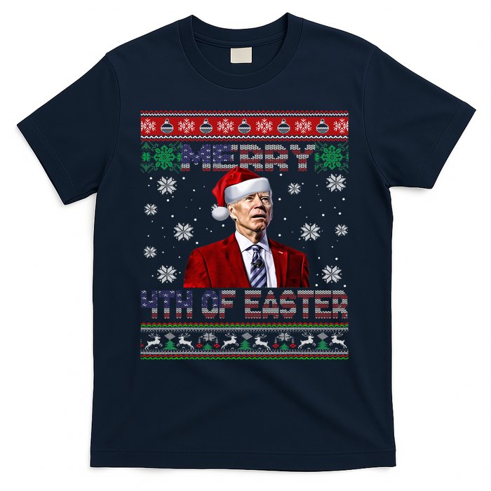Merry 4th Of Easter Funny Joe Biden Christmas Ugly Sweater T-Shirt