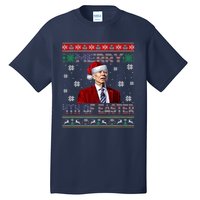 Merry 4th Of Easter Funny Joe Biden Christmas Ugly Sweater Tall T-Shirt