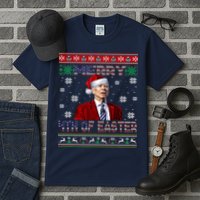 Merry 4th Of Easter Funny Joe Biden Christmas Ugly Sweater Tall T-Shirt