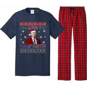 Merry 4th Of Easter Funny Joe Biden Christmas Ugly Sweater Pajama Set