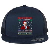 Merry 4th Of Easter Funny Joe Biden Christmas Ugly Sweater Flatbill Hat