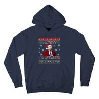 Merry 4th Of Easter Funny Joe Biden Christmas Ugly Sweater Tall Hoodie