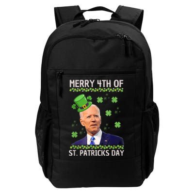 Merry 4th Of St Patricks Day Joe Biden Leprechaun Hat Daily Commute Backpack