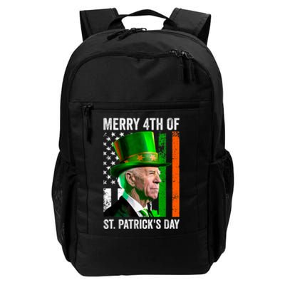 Merry 4th Of St Patricks Day Joe Biden Leprechaun Hat Daily Commute Backpack