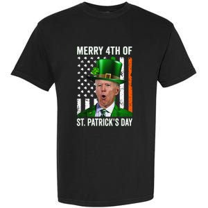 Merry 4th Of St Patrick's Day Joe Biden Leprechaun Hat Garment-Dyed Heavyweight T-Shirt