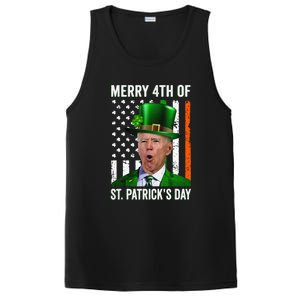 Merry 4th Of St Patrick's Day Joe Biden Leprechaun Hat PosiCharge Competitor Tank