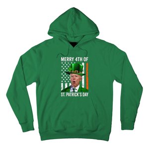 Merry 4th Of St Patrick's Day Joe Biden Leprechaun Hat Hoodie