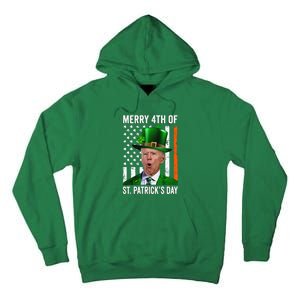 Merry 4th Of St Patrick's Day Joe Biden Leprechaun Hat Tall Hoodie