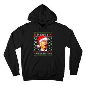 Merry 4th Of Easter Funny Biden Christmas Ugly Sweater Hoodie