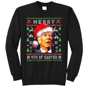 Merry 4th Of Easter Funny Biden Christmas Ugly Sweater Sweatshirt