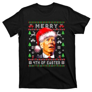 Merry 4th Of Easter Funny Biden Christmas Ugly Sweater T-Shirt