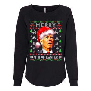 Merry 4th Of Easter Funny Biden Christmas Ugly Sweater Womens California Wash Sweatshirt