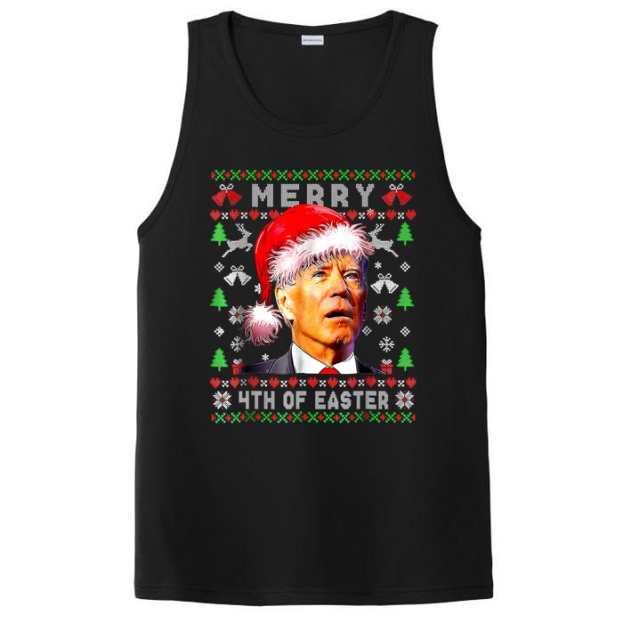 Merry 4th Of Easter Funny Biden Christmas Ugly Sweater PosiCharge Competitor Tank