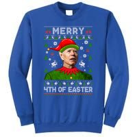 Merry 4th Of Easter Funny Joe Biden Christmas Ugly Gift Sweatshirt