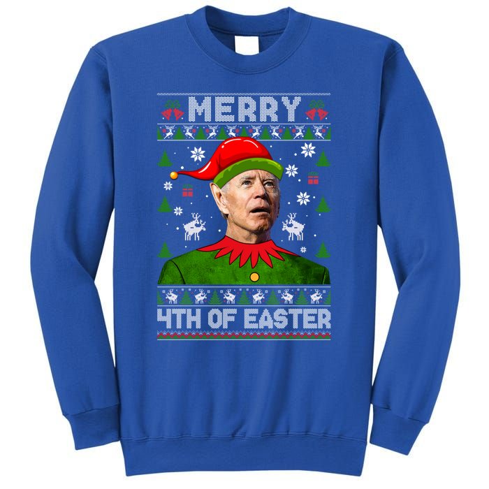 Merry 4th Of Easter Funny Joe Biden Christmas Ugly Gift Sweatshirt