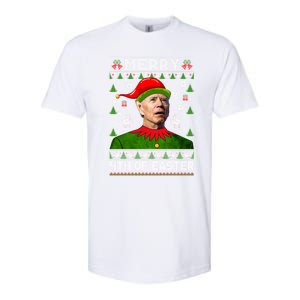 Merry 4th Of Easter Funny Joe Biden Christmas Ugly Gift Softstyle CVC T-Shirt