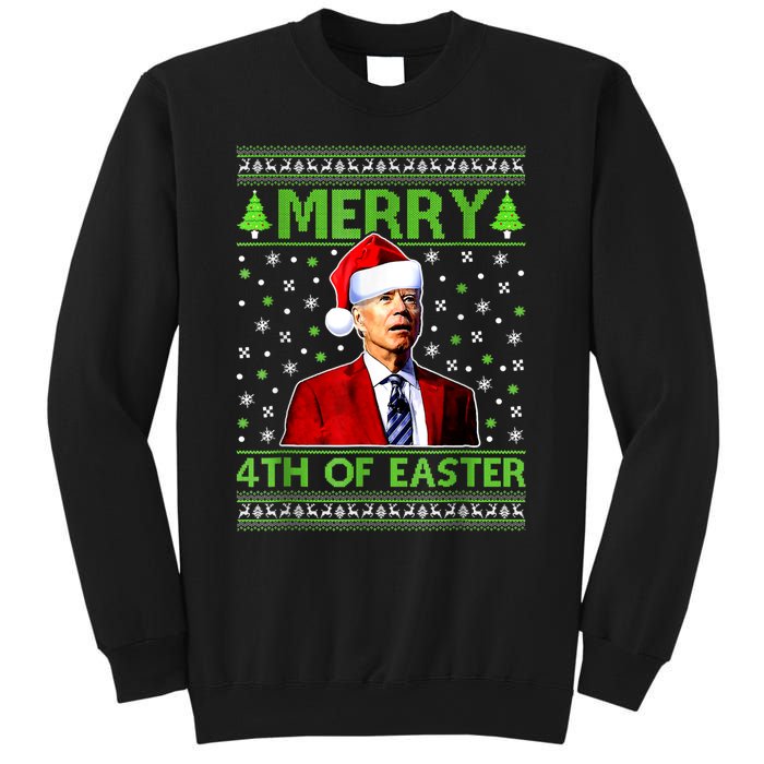 Merry 4th Of Easter Funny Biden Christmas Ugly Sweater Sweatshirt