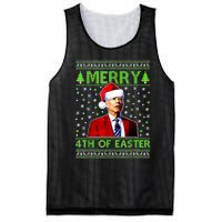 Merry 4th Of Easter Funny Biden Christmas Ugly Sweater Mesh Reversible Basketball Jersey Tank