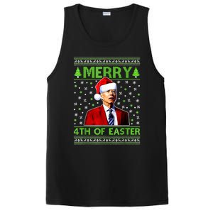 Merry 4th Of Easter Funny Biden Christmas Ugly Sweater PosiCharge Competitor Tank