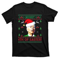 Merry 4th Of Easter Funny Joe Biden Christmas T-Shirt