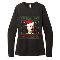 Merry 4th Of Easter Funny Joe Biden Christmas Womens CVC Long Sleeve Shirt