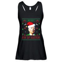 Merry 4th Of Easter Funny Joe Biden Christmas Ladies Essential Flowy Tank