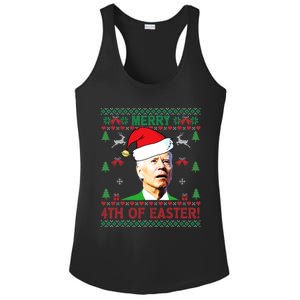 Merry 4th Of Easter Funny Joe Biden Christmas Ladies PosiCharge Competitor Racerback Tank