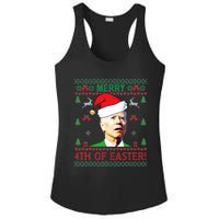 Merry 4th Of Easter Funny Joe Biden Christmas Ladies PosiCharge Competitor Racerback Tank