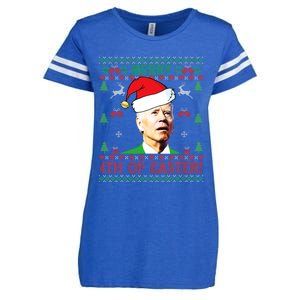 Merry 4th Of Easter Funny Joe Biden Christmas Enza Ladies Jersey Football T-Shirt