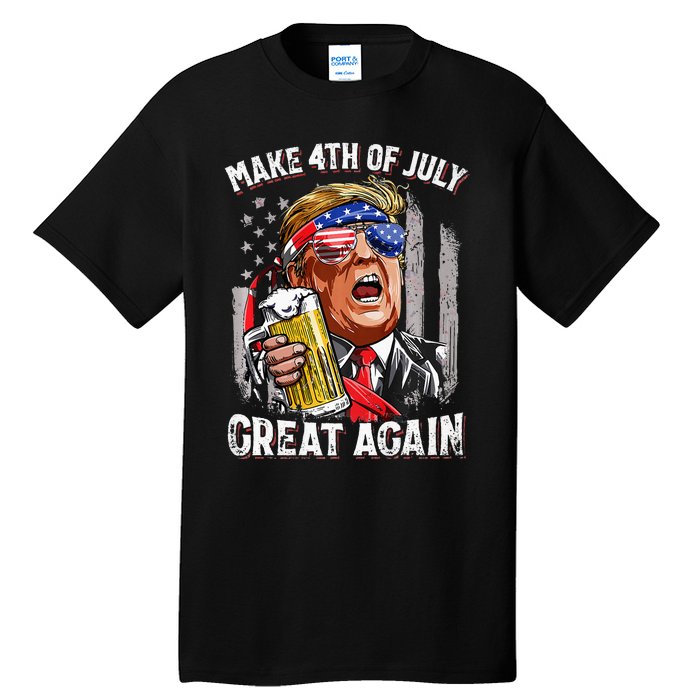 Make 4th Of July Great Again Trump Tall T-Shirt