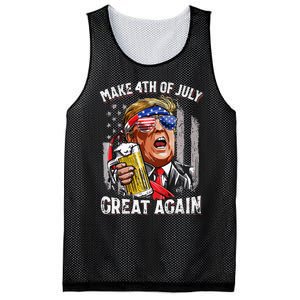 Make 4th Of July Great Again Trump Mesh Reversible Basketball Jersey Tank