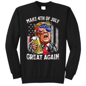 Make 4th Of July Great Again Trump Tall Sweatshirt