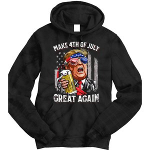 Make 4th Of July Great Again Trump Tie Dye Hoodie