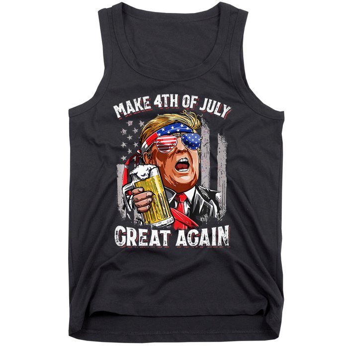 Make 4th Of July Great Again Trump Tank Top