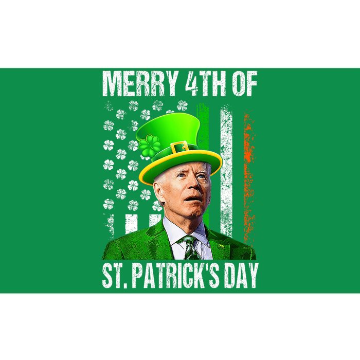 Merry 4th Of St PatrickS Day Funny Joe Biden Leprechaun Hat Bumper Sticker