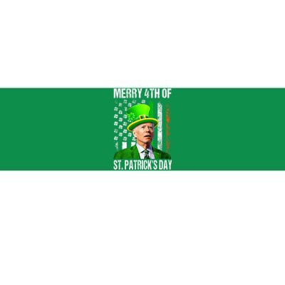 Merry 4th Of St PatrickS Day Funny Joe Biden Leprechaun Hat Bumper Sticker