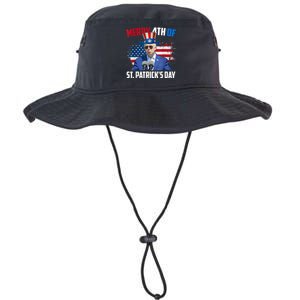 Merry 4th Of St Patricks Day Anti Biden Confused 4th Of July Legacy Cool Fit Booney Bucket Hat